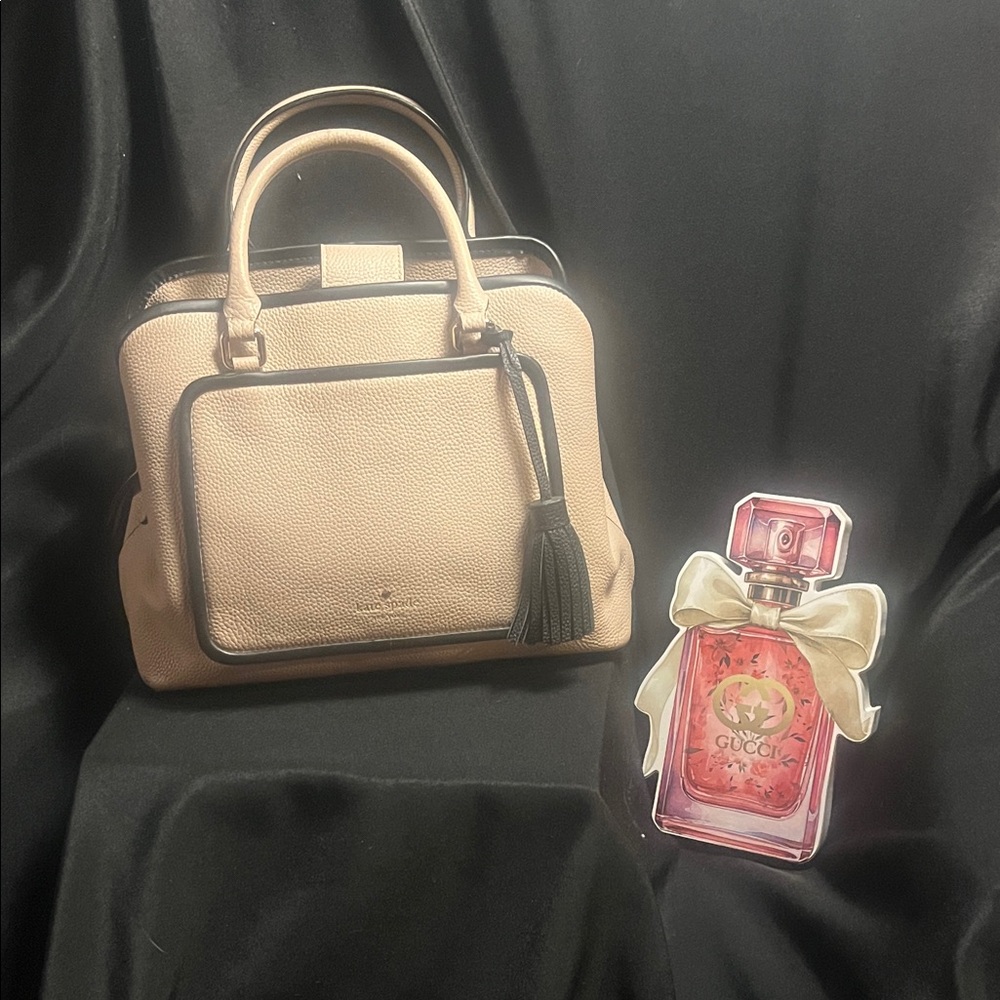 Kate Spade Ward Place Evangelie Rose Satchel with Black Tassel